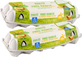 macro-Free-Range-Mixed-Grade-Eggs-12-Pack on sale