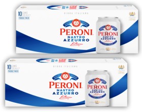 Peroni+Nastro+Azzurro+Cans+10+Pack
