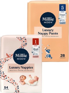 Millie+Moon+Luxury+Nappy+30-54+Pack+or+Nappy+Pant+22-32+Pack