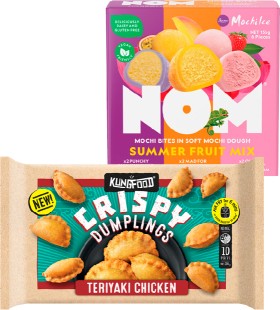 Kungfood-Dumplings-200-288g-or-Nom-Mochi-Bites-156g on sale