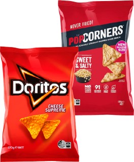 Doritos-Corn-Chips-or-Popcorners-130-170g on sale