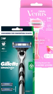 Gillette-Mach-3-or-Venus-White-Tea-Razor-2-Blades on sale