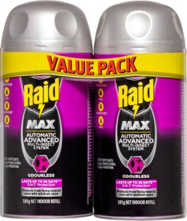 Raid-Automatic-Spray-System-Refill-2x185g on sale