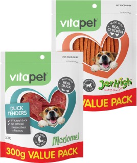 Vitapet+Morsomes+300-350g+or+Vitapet+Jerhigh+Dog+Treats+400g