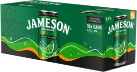 Jameson+Dry+%26amp%3B+Lime+or+Cola+6.3%25+10+x+375ml+Cans