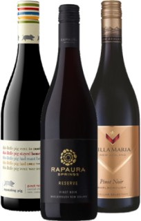 Squealing-Pig-Central-Otago-Pinot-Noir-Rapaura-Springs-Reserve-Pinot-Noir-or-Villa-Maria-Cellar-Selection-Pinot-Noir-or-Syrah-750ml on sale