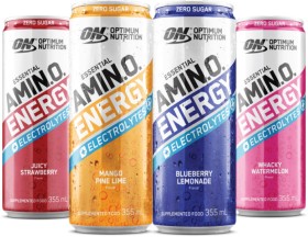 Optimum+Nutrition+Amino+Energy+Sparkling+Drink+355ml+Range