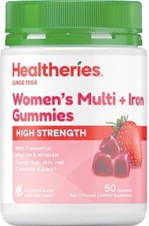 Healtheries+High+Strength+Women%26%23039%3Bs+Multi+%2B+Iron+Gummies+50+Gummies
