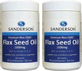 Sanderson-Flax-Seed-Oil-1000mg-300-Capsules on sale