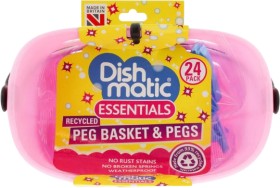 Dishmatic+Peg+Basket+With+Pegs+24+Pack