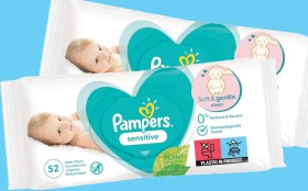 Pampers-Baby-Wipes-Sensitive-52-Pack on sale
