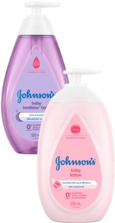 Johnsons-Baby-Bedtime-Bath-Pump-Top-to-Toe-Bath-or-Lotion-500ml on sale