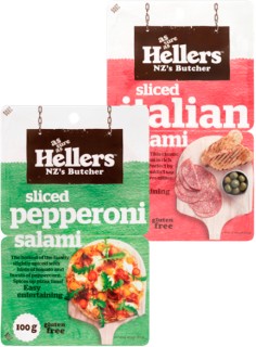 Hellers+Sliced+Salami+100g