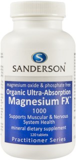 Sanderson+Organic+Ultra+Absorption+Magnesium+FX+120s