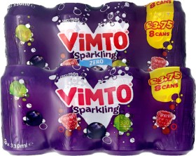 Vimto+Fizzy+330ml+Cans+8+Pack