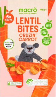 macro-Lentil-Bites-Cruzin-Carrot-6-Pack on sale