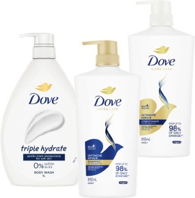 Dove-Body-Wash-1L-Shampoo-or-Conditioner-850ml on sale