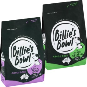 Billies-Bowl-Dog-Food-3kg on sale