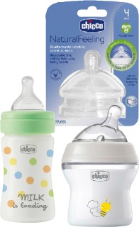 Chicco+Perfect+Easy%2C+Natural+Start+Bottle+150ml+or+Teats+2+Pack