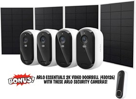 Arlo+Essentials+%283rd+Gen%29+2K+Outdoor+Security+Bundle+Kit+%5B4+Pack%5D+%2B+6M+Subscription