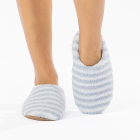 Striped-Plush-Slippers on sale