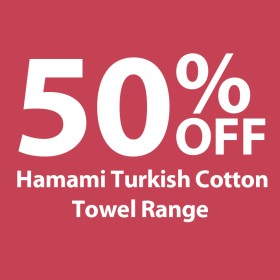 50-off-Hamami-Turkish-Cotton-Towel-Range on sale
