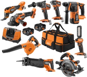 AEG-18V-9-Pce-Brushless-Combo-Kit on sale