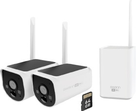 Swann+4K+Wireless+Security+Cameras+With+Hub+Pack+of+2