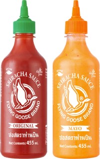 Flying-Goose-Sriracha-Sauce-Original-455ml-or-Flying-Goose-Sriracha-Mayo-455ml on sale