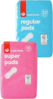 Essential+Pads+Super+or+Regular+18-20+Pack