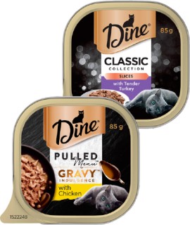 Dine-Single-Cat-Food-Trays-85g on sale