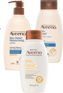 Aveeno-Body-Wash-Body-Lotion-Shampoo-or-Conditioner-354ml on sale