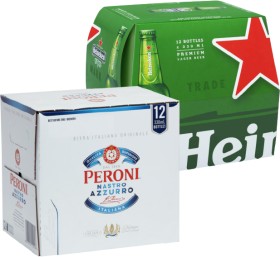 Heineken-or-Peroni-Nastro-Azzurro-12-x-330ml-Bottles on sale