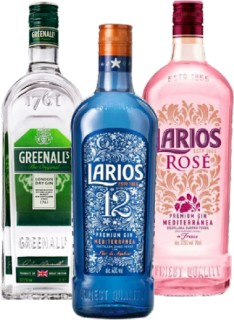 Greenalls-London-Dry-Gin-Larios-12-Premium-Gin-or-Larios-Ros-Gin-1L on sale