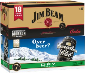 Jim+Beam+Gold+7%25+or+Canadian+Club+Premium+%26amp%3B+Dry+7%25+18+x+250ml+Cans