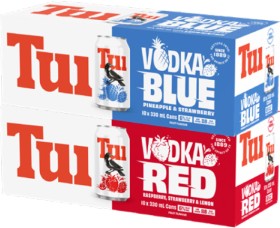 Tui+Vodka+RTD+Range+6%25+10+x+330ml+Cans