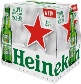 Heineken-Silver-Low-Carb-12-x-330ml-Bottles on sale