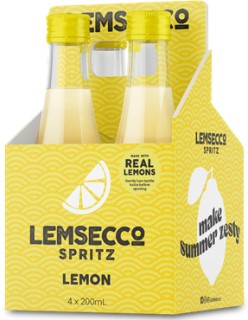 Lemsecco+Lemon+Spritz+Minis+4+x+200ml+Bottles