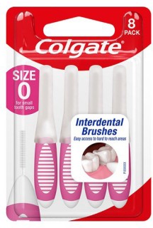 Colgate+Interdental+Size+0+Pkt+6+x+8+Brushes