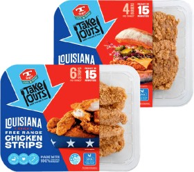 Tegel+Take+Outs+Louisiana+Style+Free+Range+Chicken+Burger+4+Pack+or+Strips+6+Pack