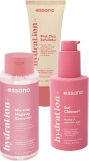 Essano-Hydration-Gel-Cleanser-140ml-Exfoliator-100ml-or-Micellar-Water-400ml on sale