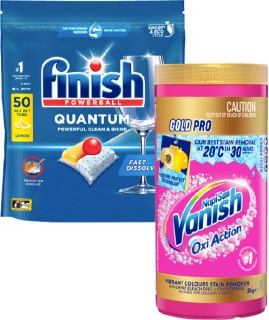 Finish-Dishwashing-Tablets-46-50s-or-Vanish-Gold-Pro-2kg on sale
