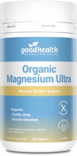 Good-Health-Organic-Magnesium-Ultra-120-Tablets on sale