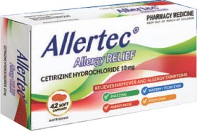 Allertec+Allergy+Relief+Cetirizine+10mg+42+Capsules