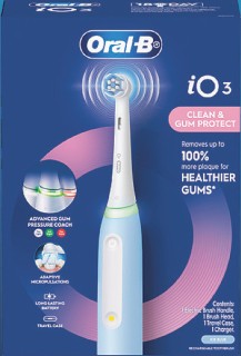 Oral-B+IO+3+Series+Power+Brush+Icy+Blue