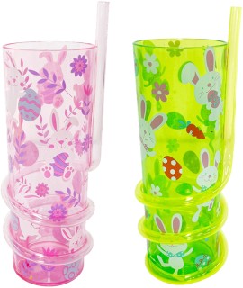 Easter+Cup+Spiral+Straw+330mL