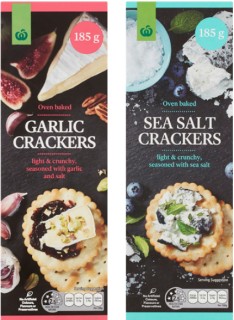 Woolworths-Crackers-170-185g on sale
