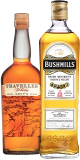Traveller-Whiskey-by-Chris-Stapleton-700mL-or-Bushmills-Original-Irish-Whiskey-1L on sale