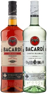 Bacardi+Spiced+or+Carta+Blanca+Superior+White+Rum+1L