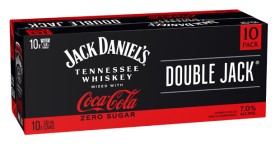 NEW-Jack-Daniels-Double-Jack-Coca-Cola-Zero-7-10-X-330mL-Cans on sale